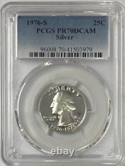 1976-S Washington Bi-Centennial SILVER Quarter Proof PCGS PR70DCAM ITEM $ 2