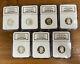 1992-1998 S Silver Quarters NGC PF-69 Ultra Cameo Lot Of 7