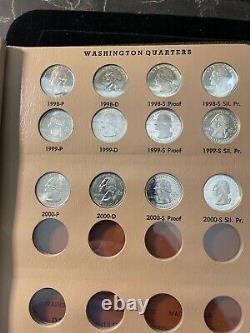 1992-2000 Washington Quarters Album with BU, Proofs and Silver Proofs-COMPLETE