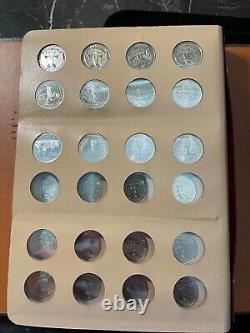 1992-2000 Washington Quarters Album with BU, Proofs and Silver Proofs-COMPLETE