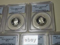 1992-S to 1998-S Proof SILVER Washington Quarter Set Proof-69 PCGS DCAM #658B