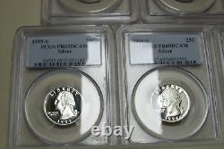 1992-S to 1998-S Proof SILVER Washington Quarter Set Proof-69 PCGS DCAM #658B