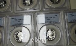 1992-S to 1998-S Proof SILVER Washington Quarter Set Proof-69 PCGS DCAM #658B