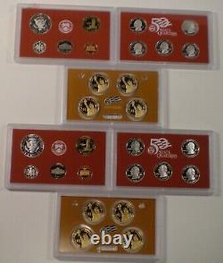 1992 to 2008 Silver Proof Sets 1999 through 2008 includes the 50 State Quarters