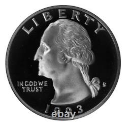 1993 S Washington Quarter Roll Gem Deep Cameo Proof 90% Silver 40 US Coins