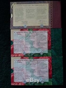 1997 United States Botanic Garden Coinage And Currency Set Lot