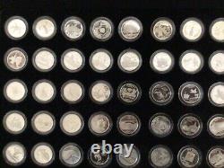 1999S-2008S Silver Statehood Quarters in a Presentation Case