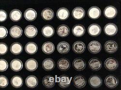 1999S-2008S Silver Statehood Quarters in a Presentation Case