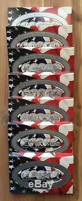 1999, 2000, 2001, 2002, 2003, 2007, 2008, SILVER STATE QUARTERS SETS With BOXES