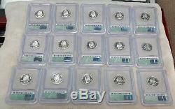 1999,2000,2001 Silver Proof State Quarter Sets ICG PR70 DCAM Free Shipping