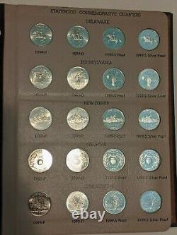 1999-2003 Dansco State Quarters 90% Silver P/D/S/S 25c Complete Set 100 Coins