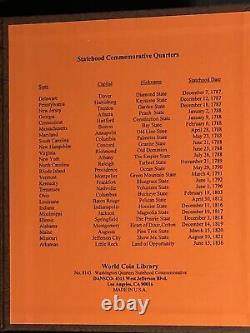 1999-2003 PDS STATEHOOD 75 BU QUARTERS DANSCO ALBUM #8143 WithSLIPCASE