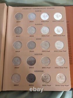 1999-2003 P, D, S & S Clad and Silver Proof Washington Statehood Quarter set