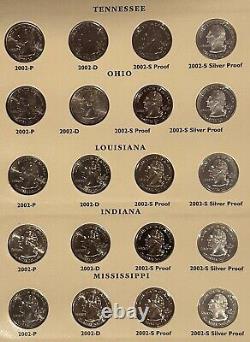 1999-2003 P/D State Quarters With SF Minted 90% Silver & Clad Proof Coins