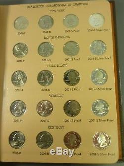 1999 2003 State Quarter P D S Proof Silver Proof And Bu Complete Set 100 Coins