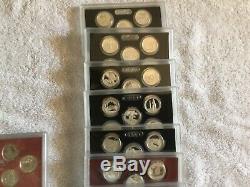 1999-2008-2009+2010-2019 Silver Proof 106 pc State Quarter Set 21 Years