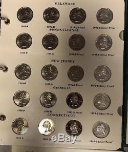 1999-2008 (2009) Fifty State Commemorative Quarters Collection Set 90% Silver