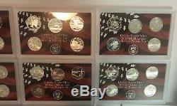 1999 2008 & 2009 Silver Proof Complete Set State Territory Quarter 56 Quarters