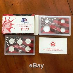 1999-2008-2009 Silver Proof Statehood Quarter 56 Pc Set Collecction-Boxes/COA's