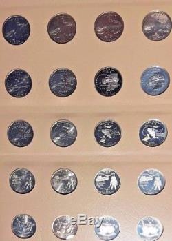 1999-2008 200 Coin Washington Statehood Quarters withSilver Proofs in Dansco Album