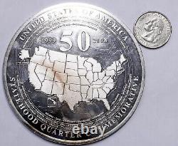 1999-2008 4oz. 999 Silver 50 Statehood Quarter Commemorative Giant #1056