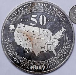 1999-2008 4oz. 999 Silver 50 Statehood Quarter Commemorative Giant #1056