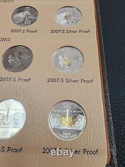 1999-2008 (PDS&S) Complete 200-Coin State Quarter Set in Dansco Albums-8143,8144