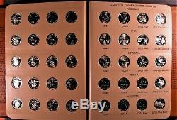 1999-2008 P, D, S Complete State Quarter Set with Silver Proofs in Dansco Albums