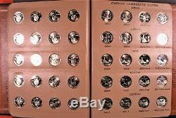 1999-2008 P, D, S Complete State Quarter Set with Silver Proofs in Dansco Albums