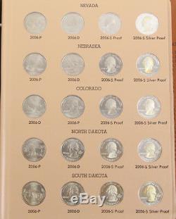 1999-2008 P/D/S Washington Statehood Quarter Set 200 Coins 25C with Silver Proofs