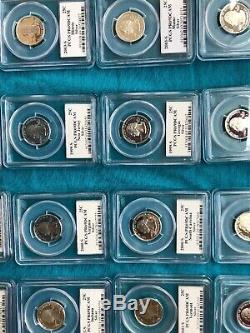 1999-2008-S Plus 2009-S Silver Proof State Quarter Set PCGS PRDCAM 56 Coins