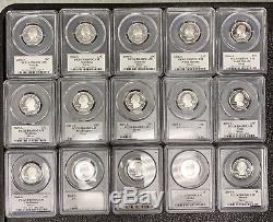 1999-2008 S SILVER State Quarter Proof Set ALL 50 R PCGS PR69 DCAM & BOX INCLDED