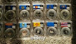 1999 2008 S Silver State Quarters 50 Coin Proof Set Pcgs Pr69 Dcam 25c Pcgsbox