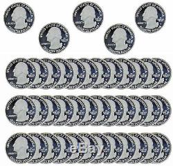 1999 2008 S State Quarter Proof Roll Cameo 90% Silver 40 US Coins Random Mix