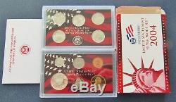 1999 2008 S US SILVER Mint Proof Sets With State Quarters, Original Box & COA