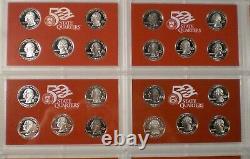 1999 2008 Silver Proof State Quarter Sets FREE Shipping