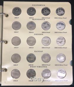 1999-2008 State Quarter Complete Set P-D-S + All Silver Proofs 224 Total Pcs -W