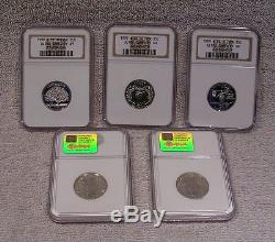1999 2008 State Quarters P D S Proof & Silver Mints 200 Coin Set Dansco