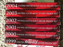 1999-2008 State Quarters/Silver Proof Sets Complete with Boxes/COAs + Bonus Item