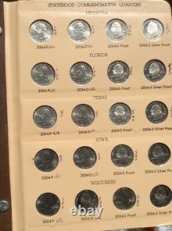 1999 2008 State Quarters set PDS and SILVER PDSS / 2 Dansco Albums MUST SEE