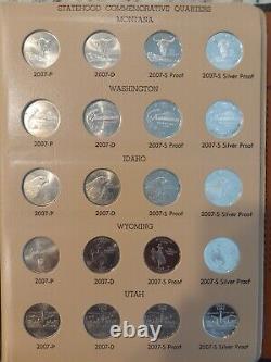 1999-2008 Statehood Quarters Complete Set P-d-s- Uncs Proofs- Silver Proofs