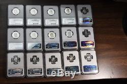 1999-2008 Statehood Quarters Complete Set Silver NGC PF69 ULTRA CAM