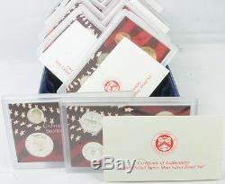 1999 2008 US Mint Silver Proof Sets State Quarters Complete With Box