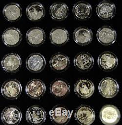 1999-2008 US Silver Proof 50 State Quarters Complete Set withbox and COA