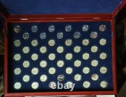 1999-2008 U. S. Mint 90% Silver Proof State Quarters 50 Coin Complete Set