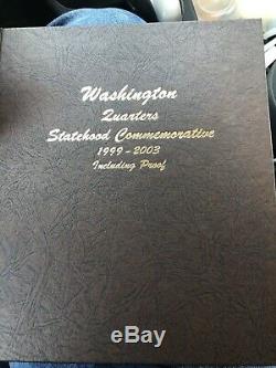 1999 2008 WASHINGTON STATEHOOD QUARTER COMPLETE SET WithSILVER PROOFS