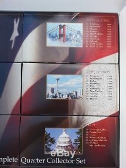 1999-2009, 50 State Quarters, Plus Territorys, Complete Set in Collectors Box
