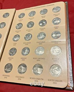 1999-2009 56 Coin Clad Proof Statehood Quarters Set In Dansco Album #7146