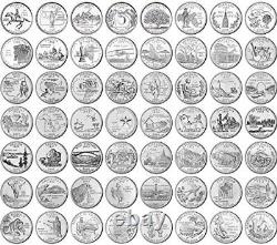 1999-2009 COMPLETE SET ALL 56 PROOF Statehood U. S. Quarters Whitman Coin Album