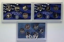 1999 -2009 Complete Mint Packaged 224 State Quarter PDSS w Silver & Clad Proofs